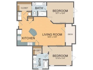 Parkside C1 Floor Plan at The Residences at Park Place, Leawood, KS