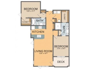 Parkside C2 Floor Plan Parkside C2 Floor Plan at The Residences at Park Place, Leawood, 66211