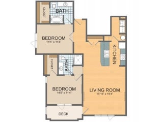 Parkside C3 Floor Plan at The Residences at Park Place, Leawood