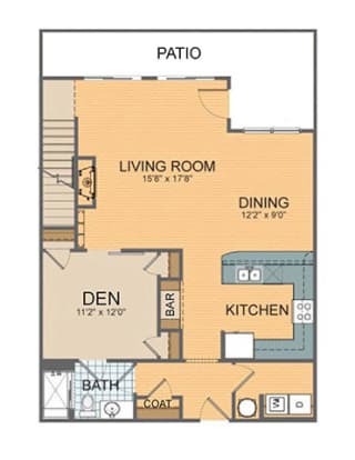 Parkside F1 Townhome- Main Floor at The Residences at Park Place, Leawood, KS