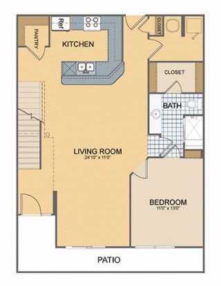 Parkside G Townhome- Main Floor at The Residences at Park Place, Kansas