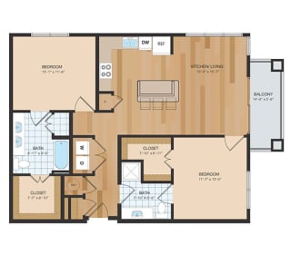 NEW PHASE B2 Floor Plan at The Residences at Park Place, Leawood, KS