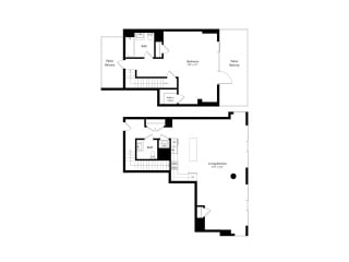 Floor Plan 1205 Collection 1 Bedroom Loft - 1.5 Bath | Al3