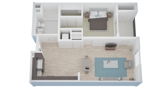 A2, 1 bed 1 bath