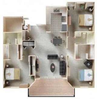Crystal, 3 br, 2 ba