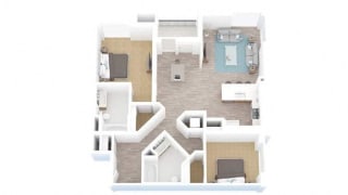 B3.2, 2 bed 2 bath