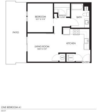 AIYA Apartments A1 2D Floor Plan