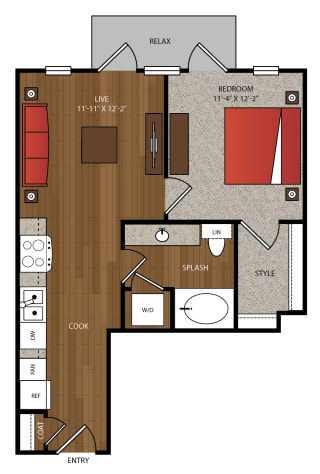 Ella Apartments A1.2 Floor Plan