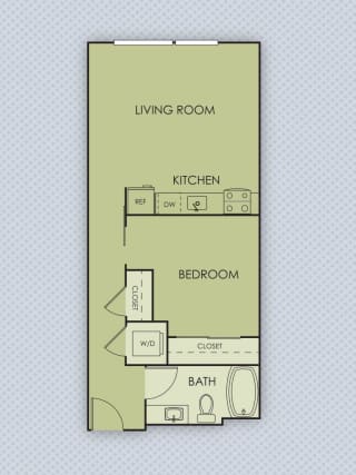 Tempo PDX Apartments B2 Floor Plan