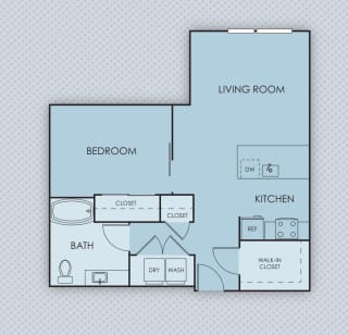 Tempo PDX Apartments B3.a Floor Plan