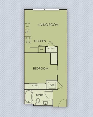 Tempo PDX Apartments B5 Floor Plan
