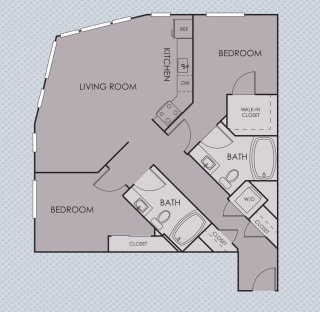Tempo PDX Apartments D5 Floor Plan
