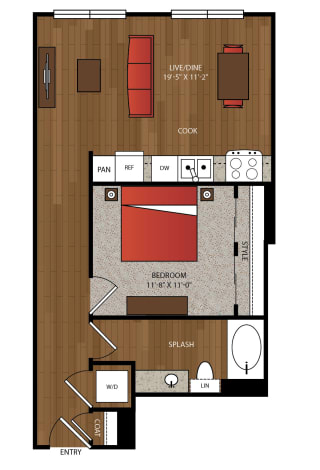 Ella Apartments A12 Floor Plan