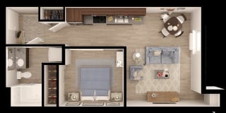 Anthem PDX Apartments B1g Floor Plan