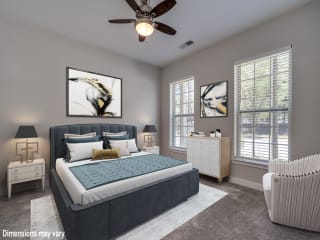 Luxury Master Bedroom at Emerald Creek Apartments, Greenville