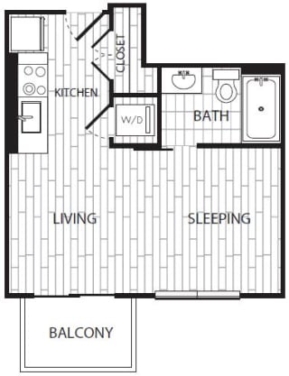 Coda on H Apartments A4 Floor Plan