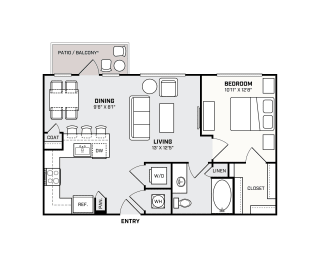Southside Apartments A4 Floor Plan