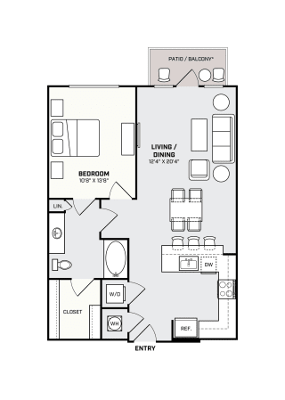 Southside Apartments A7 Floor Plan