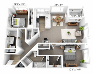 Borgata Apartment Homes Elegante Floor Plan