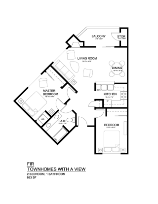 Townhomes with a View Fir Floor Plan