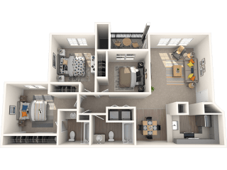 Hanover Apartments Three Bedroom Floor Plan