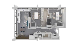 Mission Lofts Apartments Target 3D Work Floor Plan