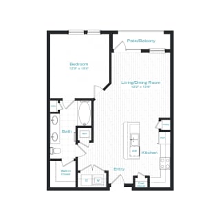 Skyline Trinity Apartments A4 D Floor Plan