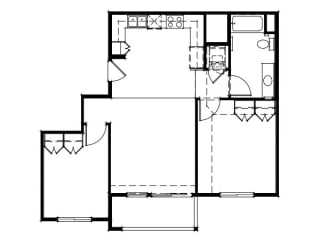 Willow View floorplan image of 2-bedroom C
