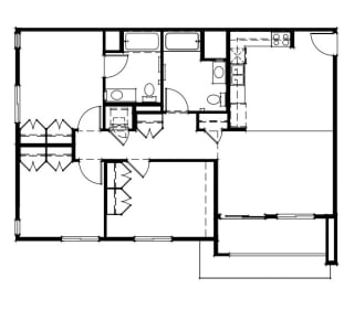 Willow View floorplan image of 3-bedroom A