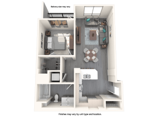 Vive Luxe Apartments A4 Floor Plan