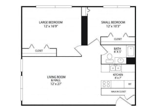Winslow Commons Apartments in St. Paul, MN 2 Bedroom 1 Bath