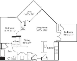 B3- 55&#x2B; Adult Living Floorplan at Reunion at Redmond Ridge, Redmond, WA