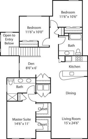 G3 with Den- 55+ Adult Living Floorplan G3 with Den- 55+ Adult Living Floorplan at Reunion at Redmond Ridge, Redmond, Washington