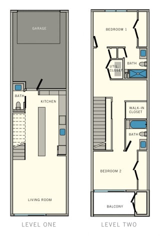 B4 Floor Plan at Aviator at Brooks Apartments, Clear Property Management, San Antonio, 78235