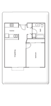 Floor Plan One Bedroom