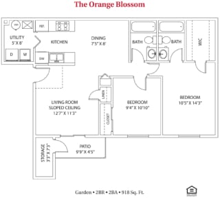 Floor Plan The Orange Blossom