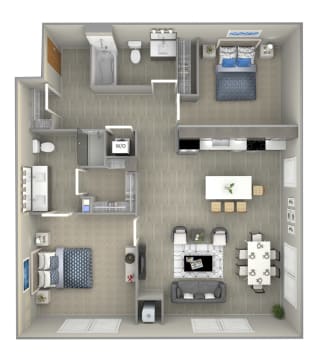 Fremont floor plan-The Preserve at Normandale Lake luxury apartments in Bloomington, MN