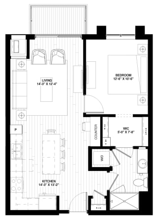 A1-2 floor plan