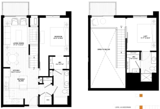 Harriet penthouse floor plan at The Preserve at Normandale Lake