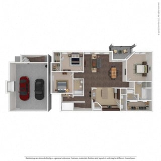 1597 Square-Foot Nebula Floor Plan at Orion McKinney, McKinney, TX, 75070