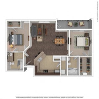 1046 Square-Foot Nova Floor Plan at Orion McKinney, McKinney, Texas