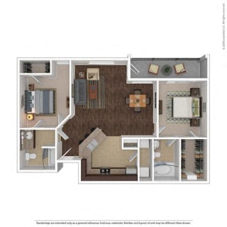 1046 Square-Foot Nova Floor Plan at Orion Prosper, Texas