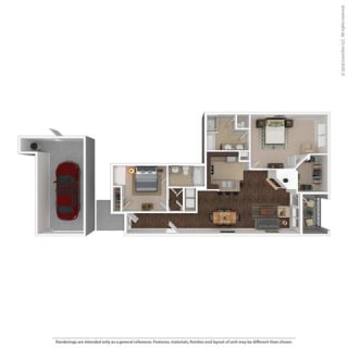 1260 Square-Foot Asteria Floor Plan at Orion Prosper Lakes, Prosper, TX, 75078