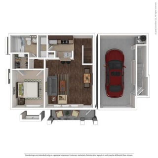 787 Square-Foot Celestia Floor Plan at Orion Prosper Lakes, Prosper, 75078