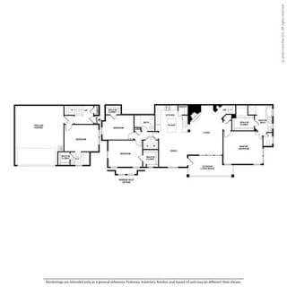 4 Bedroom 3 Bathroom Floor Plan at Orion Prosper Lakes, Prosper, TX, 75078