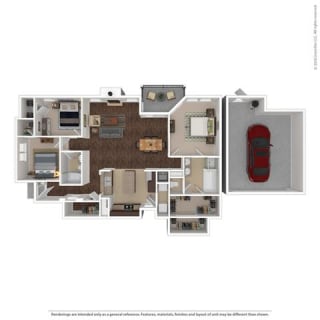 Lunar Floor Plan 1537 Square-Foot Lunar Floor Plan at Orion Prosper Lakes, Texas, 75078