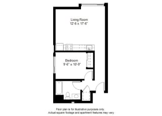 A4 floor plan at Windsor at Dogpatch, CA, 94107