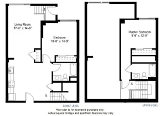 B14 floor plan at Windsor at Dogpatch, California, 94107