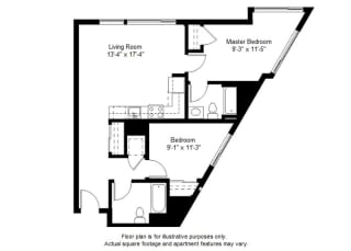 B7 floor plan at Windsor at Dogpatch, California, 94107
