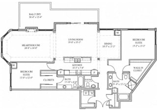 Floor Plan Penthouse I